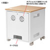 CP-502 19インチマウントボックス(12U・D600・木目天板×ホワイトフレーム) CP-502 / 19インチマウントボックス(12U・D600・木目天板×ホワイトフレーム)