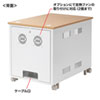 CP-503 19インチマウントボックス(12U・D850・木目天板×ホワイトフレーム) CP-503 / 19インチマウントボックス(12U・D850・木目天板×ホワイトフレーム)