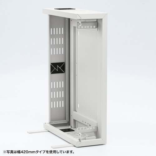 CP-HB502ULGY / 19インチHUB収納キャビネット（W500×D150mm・2U）
