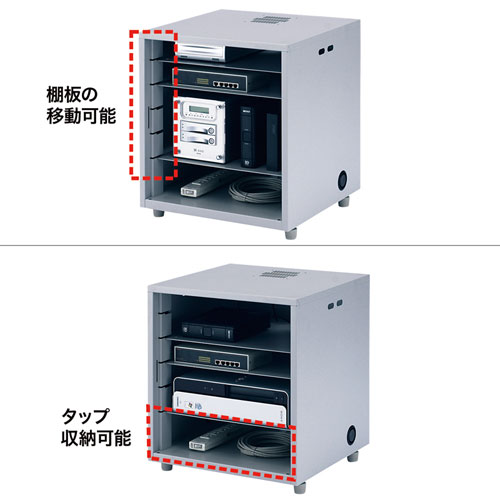 CP-KBOX2 / NAS・HDD・ネットワーク機器収納ボックス