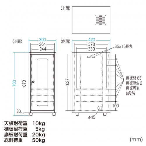 CP-KBOX3 / NAS・HDD・ネットワーク機器収納ボックス