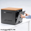 CP-KBOX4BK 小型機器収納ボックス(W400・D450mm・木目天板) CP-KBOX4BK / 小型機器収納ボックス(W400・D450mm・木目天板)