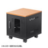 CP-KBOX4BK 小型機器収納ボックス(W400・D450mm・木目天板) CP-KBOX4BK / 小型機器収納ボックス(W400・D450mm・木目天板)