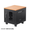 CP-KBOX4BK / 小型機器収納ボックス（W400・D450mm・木目天板）
