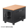 CP-KBOX5BK 小型機器収納ボックス(W400・D600mm・木目天板) CP-KBOX5BK / 小型機器収納ボックス(W400・D600mm・木目天板)