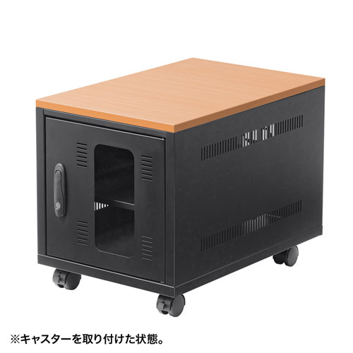 CP-KBOX5BK / 小型機器収納ボックス（W400・D600mm・木目天板）