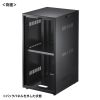 CP-KBOX7BK 機器収納ボックス(幅300×奥行き350×高さ600mm) CP-KBOX7BK / 機器収納ボックス(幅300×奥行き350×高さ600mm)