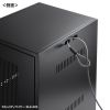 CP-KBOX7BK 機器収納ボックス(幅300×奥行き350×高さ600mm) CP-KBOX7BK / 機器収納ボックス(幅300×奥行き350×高さ600mm)