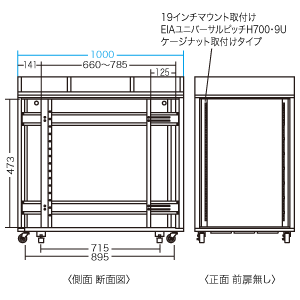 CP-SBOX1070 / 騒音低減ボックス（D1000×H700mm）（受注生産）