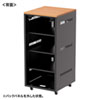 CP-SBOX4510 扉付き機器収納ボックス(W450・H1000・木目天板) CP-SBOX4510 / 扉付き機器収納ボックス(W450・H1000・木目天板)