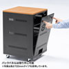 CP-SBOX4510 扉付き機器収納ボックス(W450・H1000・木目天板) CP-SBOX4510 / 扉付き機器収納ボックス(W450・H1000・木目天板)