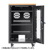 CP-SBOX4510 / 扉付き機器収納ボックス(W450・H1000・木目天板)