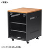 CP-SBOX4560 扉付き機器収納ボックス(W450・H600・木目天板) CP-SBOX4560 / 扉付き機器収納ボックス(W450・H600・木目天板)