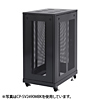 CP-SV2410MBK / 19インチサーバーラック　メッシュパネル仕様（24U）
