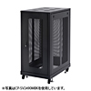 CP-SV2410MBK / 19インチサーバーラック　メッシュパネル仕様（24U）