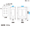 CP-SV2410M / 19インチサーバーラック　メッシュパネル仕様(24U)