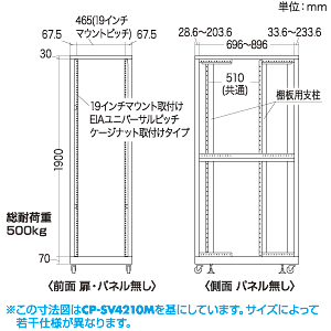 CP-SV4210 / 19インチサーバーラック(42U)