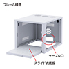 CP-SVBOX1 置き型用サーバーラック(W570×D700mm) CP-SVBOX1 / 置き型用サーバーラック(W570×D700mm)