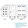 CP-SVC10GY / コンパクト19インチサーバーラック(受注生産)