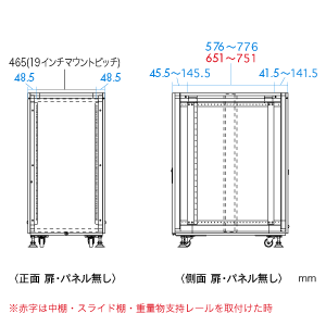 CP-SVC10M / コンパクト19インチサーバーラック(受注生産)