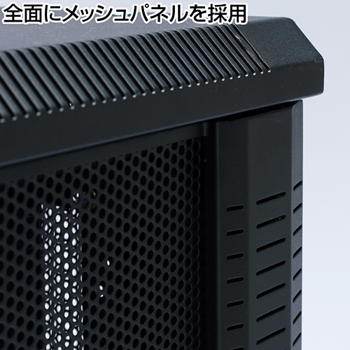 CP-SVC24UN【19インチマウントサーバーラック（24U）】1枚扉タイプ。前