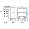 CP-SVC30GY / コンパクト19インチサーバーラック(受注生産)