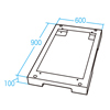CP-SVCB6090K / チャンネルベース（奥行900mm用）