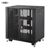 CP-SVCBOX4BK 小型19インチマウントボックス(12U D450) CP-SVCBOX4BK / 小型19インチマウントボックス(12U D450)