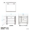 CP-SVCBOX5BK / 小型19インチマウントボックス(9U　D600)