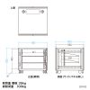 CP-SVCBOX5BK 小型19インチマウントボックス(9U D600) CP-SVCBOX5BK / 小型19インチマウントボックス(9U D600)