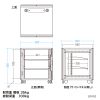 CP-SVCBOX6BK 小型19インチマウントボックス(12U D600) CP-SVCBOX6BK / 小型19インチマウントボックス(12U D600)