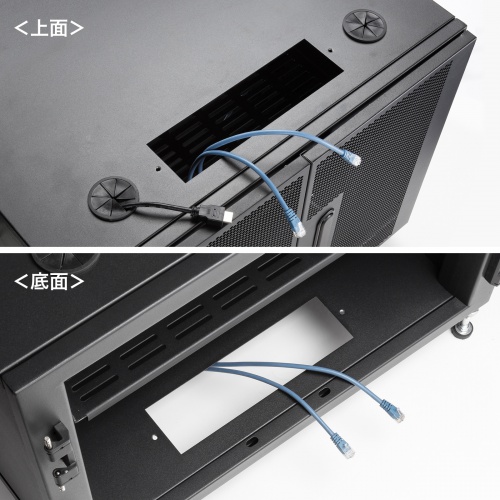 CP-SVCBOX6BK / 小型19インチマウントボックス(12U　D600)