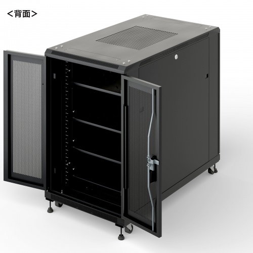 CP-SVCK1811BK / 前後観音扉19インチサーバーラック(18U)