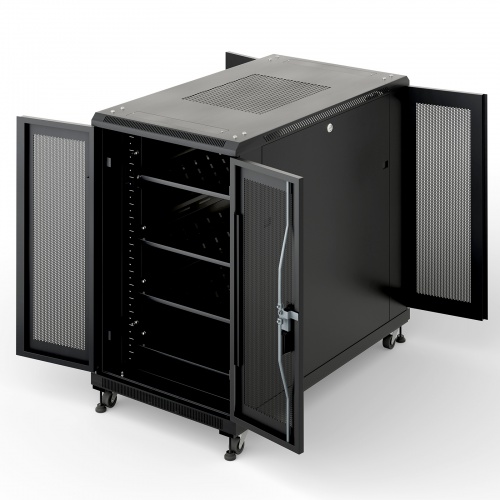 CP-SVCK1811BK / 前後観音扉19インチサーバーラック(18U)