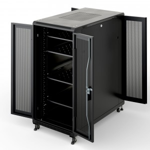 CP-SVCK2411BK【前後観音扉19インチサーバーラック(24U)】SOHOや小規模