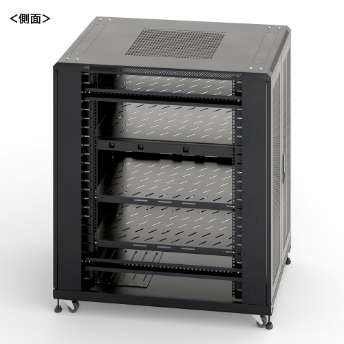 CP-SVCK2411BK / 前後観音扉19インチサーバーラック(24U)