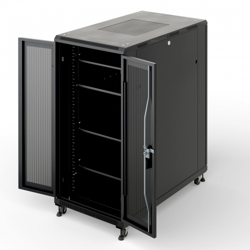 CP-SVCK2411BK / 前後観音扉19インチサーバーラック(24U)