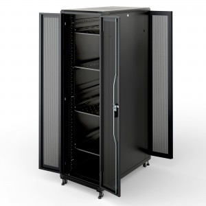 CP-SVCK4211BK【前後観音扉19インチサーバーラック(42U)】SOHOや小規模