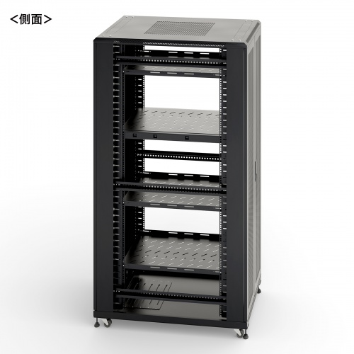 CP-SVCK4211BK / 前後観音扉19インチサーバーラック(42U)