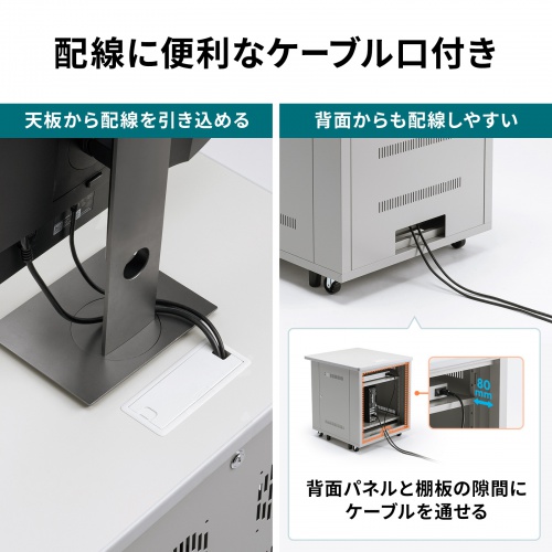 CP-SVD6070GY / 19インチマウント付きデスク（2ポスト・D700）