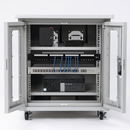 CP-SVD6080GY / 19インチマウント付きデスク（2ポスト・D800）