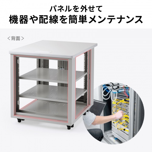 CP-SVD6080GY / 19インチマウント付きデスク（2ポスト・D800）