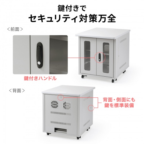 CP-SVD6080GY / 19インチマウント付きデスク（2ポスト・D800）