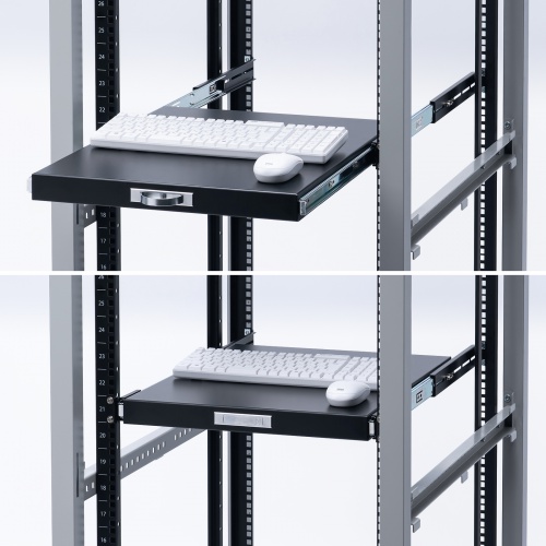 CP-SVHTST1BK / 19インチマウントスライド棚
