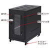 CP-SVN1810BK 19インチサーバーラック(18U) CP-SVN1810BK / 19インチサーバーラック(18U)