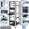 CP-SVN1810MGY / 19インチサーバーラック　メッシュパネル仕様(18U)