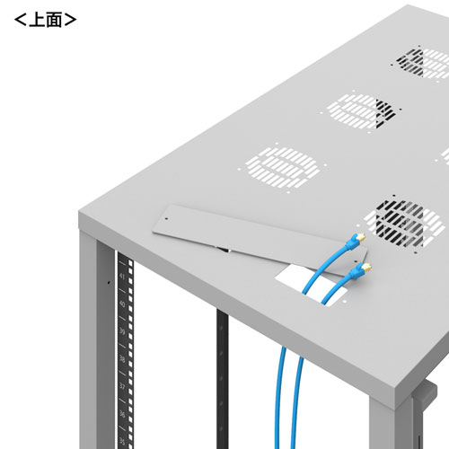 CP-SVN1810NPGYN / 19インチサーバーラック　パネルなし(18U)