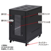 CP-SVN1890BK 19インチサーバーラック(18U) CP-SVN1890BK / 19インチサーバーラック(18U)