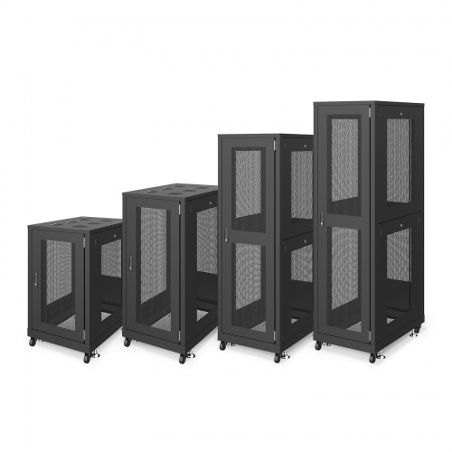 CP-SVN1890MBKN / 19インチサーバーラック　メッシュパネル仕様(18U)