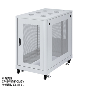 CP-SVN1890MGY / 19インチサーバーラック メッシュパネル仕様(18U)